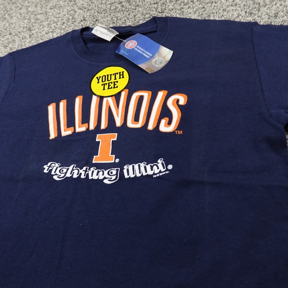 NEW Notre Dame Fighting Irish Shirt Boys M Blue NCAA Illini Football Youth Kids